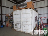 20'L Shipping Container w/Tool Shelves,