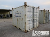 10'L Shipping Container w/Parts Shelves,