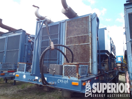 (x) (15-5) 2012 BJ FALCON Cement Dbl Pumper Traile