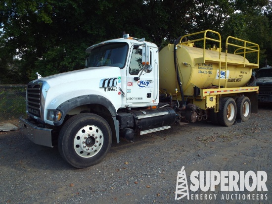 (x) (12-1) 2009 MACK GU713 Vacuum T/A Truck, VIN-1
