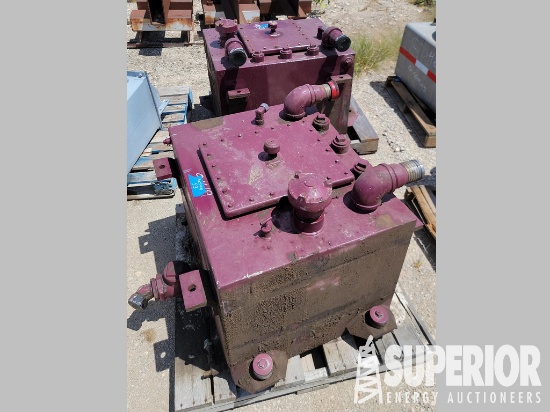 (13-21) (2) 35"W x 28"D x 25"H Hyd Tanks f/Frac Pu