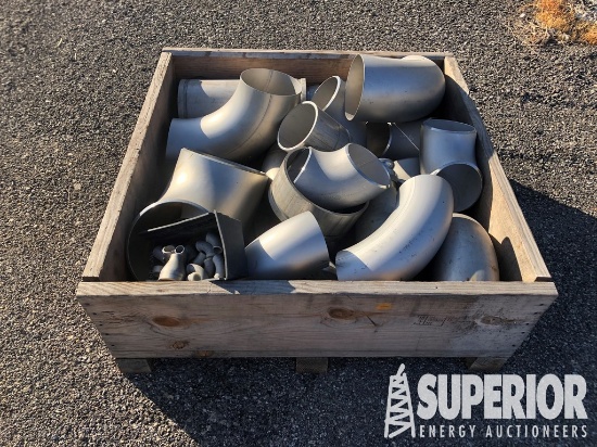 (13-34) Large Amount of 8" to 4" Stainless Buttwel