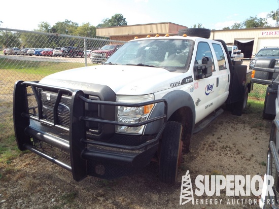 (x) (12-4) 2015 FORD F-450 Dually Flatbed Crew Cab