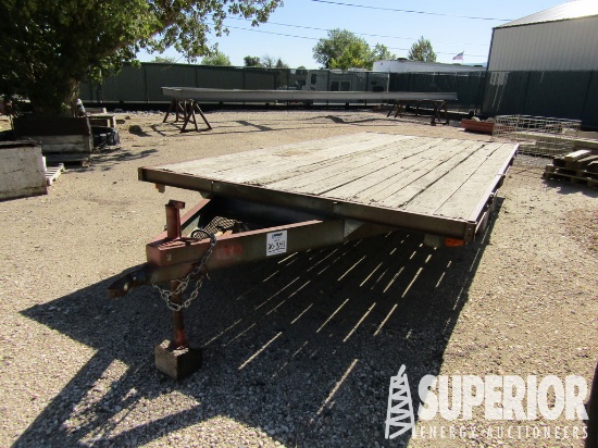 (x) (20-341) 1978 MMC 7'W x 15'L T/A BP Flatbed Tr