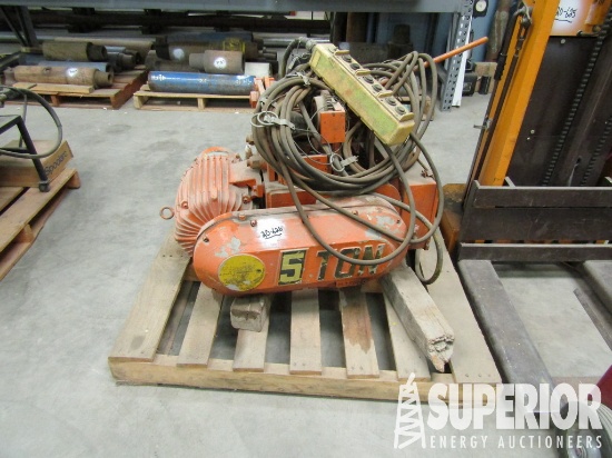 (20-626) ARROW CRANEHOIST 5-Ton Overhead Hoist p/b
