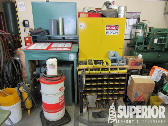 (20-318) (6) Parts Bins Full of Nuts & Bolts, All