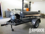 (20-342) Shopbuilt 4'W x 10'L S/A BP BBQ Trailer,