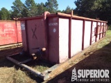 (9-10) 5'H x 7'W x 29'L Open Top Tank, Skidded (10
