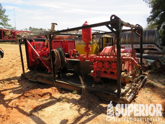 TULSA RIG IRON TT-350 Triplex Mud Pump