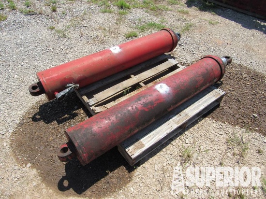 (2) PARKER 3-Stage Hyd Raising Rams
