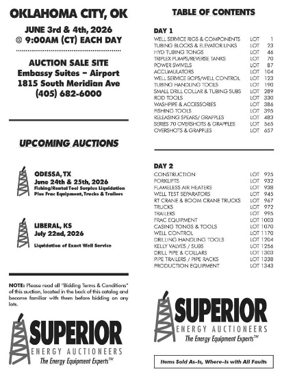Table of Contents / Yard Directions