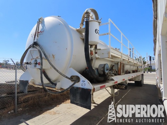 2012 KRUZ 130-Bbl T/A Vacuum Trailer