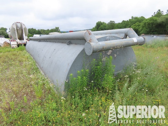 5'H x 10'W x 40'L 2-Compartment Half Round Tank