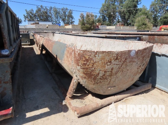 3'8"H x 7'W x 30'L Half Round Tank