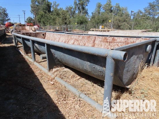 3'8"H x 8'W x 27'L Half Round Tank