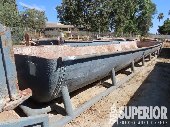3'8"H x 7'5"W x 37'L Half Round Tank