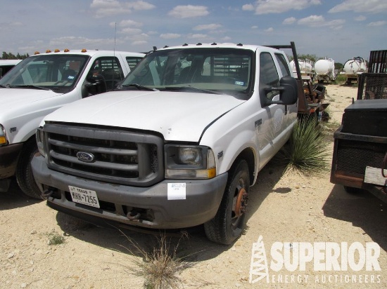 2003 FORD F-350 Crew-Cab Flatbed Truck