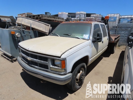 1994 CHEVROLET C3500 2WD Crew Cab Dually Flatbed Truck