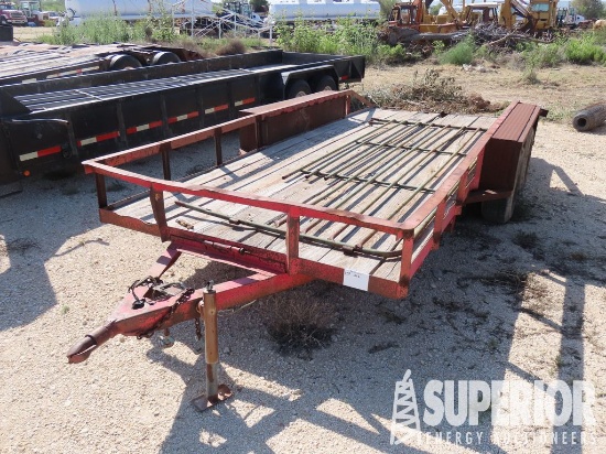 1990 SHOPBUILT 16'L T/A Utility Trailer