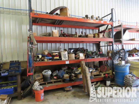 4-Tier Warehouse Shelves w/ Contents