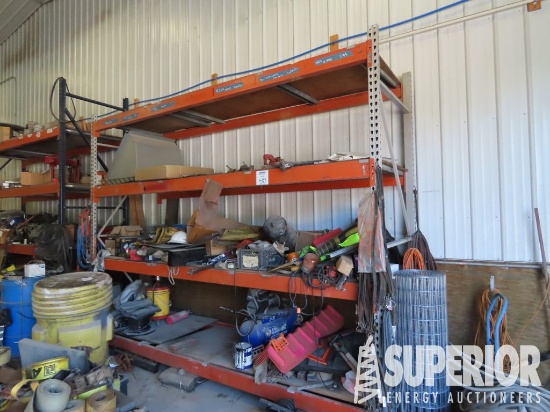 4-Tier Warehouse Shelves w/ Contents