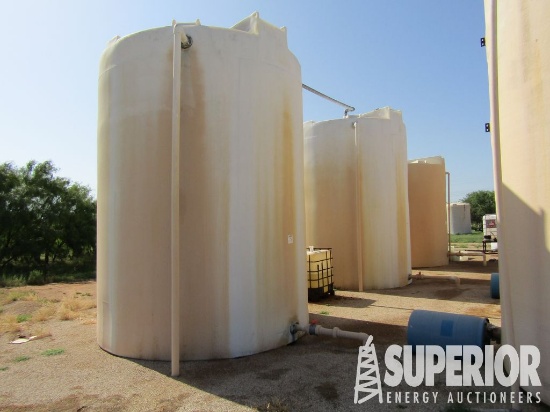12,500-Gal 11'8"Dia x 16'5"H Vertical Poly Acid Tank