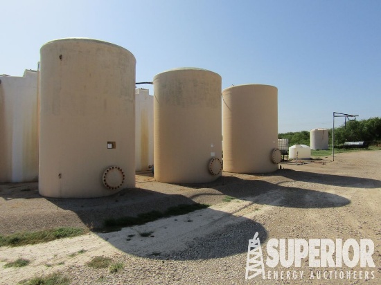 210-Bbl 10'Dia x 15'H Fiberglass Vertical Water Tank