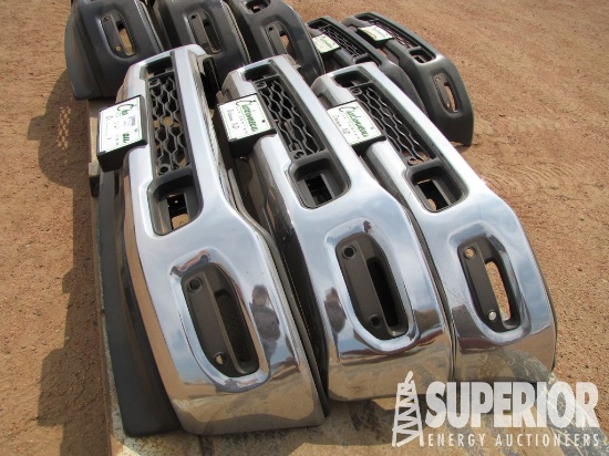 (3) DODGE 5TH Generation Chrome Factory Pull Off Front Bumpers