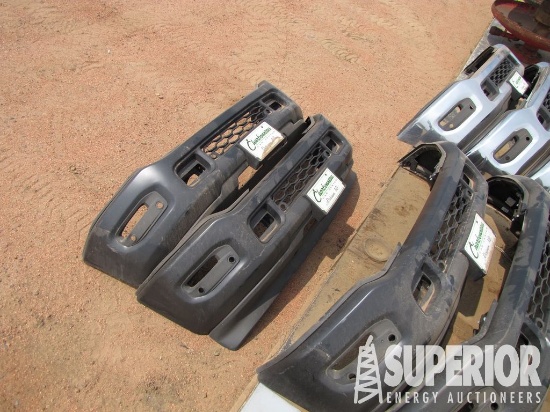 (5) DODGE 5TH Generation Black Factory Pull Off Front Bumpers