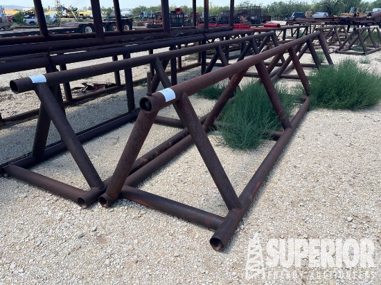 (2) 42"H x 28'L Triangular Pipe Racks
