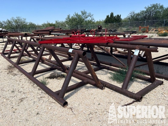 (2) 42"H x 25'L Triangular Pipe Racks