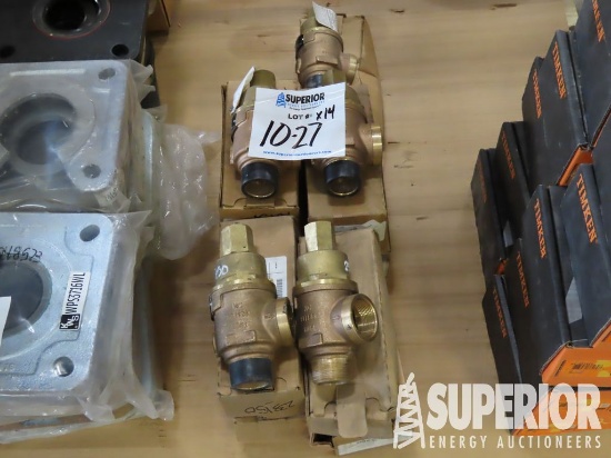 (14) KUNKLE 1-1/2" 250 PSI Bronze Relief Valves