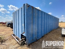 10'W x 8'H x 40'L 570-Bbl Crimped Steel Open Top Tank