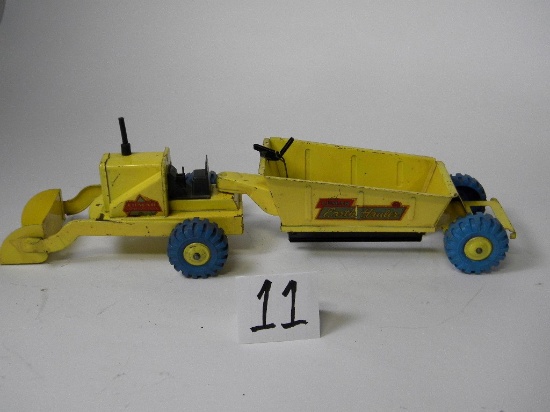 Lumar Earth Hauler by Marx Toys with Loader, ''Rare'' Color Pattern