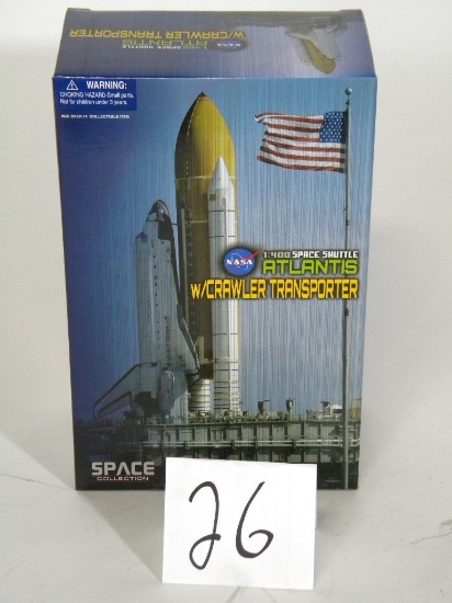 Old - New in Box NASA 1:400 Space Shuttle Atlantis with Crawler Transporter