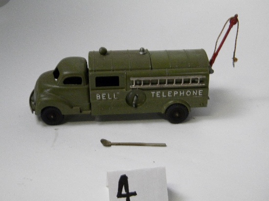1940's/50's HUBLEY Kiddie Toys No.504 USA Bell Telephone Truck with Ladder