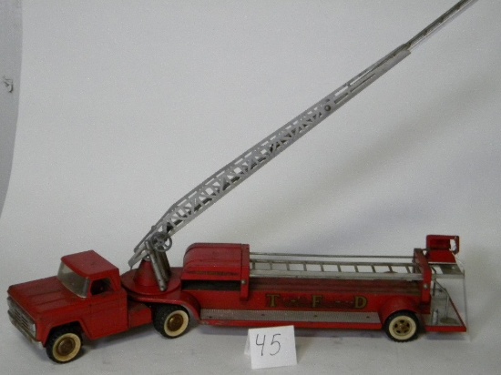 Vintage Structo Toys Vintage Texaco Fire Dept Truck Hydraulic, Pressed Stee