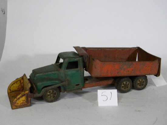 Very Early Vintage  Pressed Steel Dump Truck Loader Bucket by Buddy L well