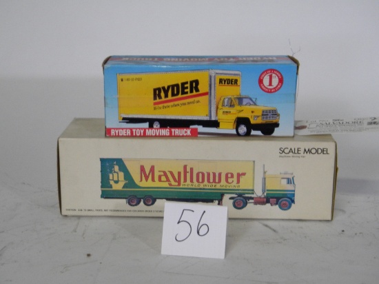 (2)  Ryder Truck & Mayflower Truck Semi Truck