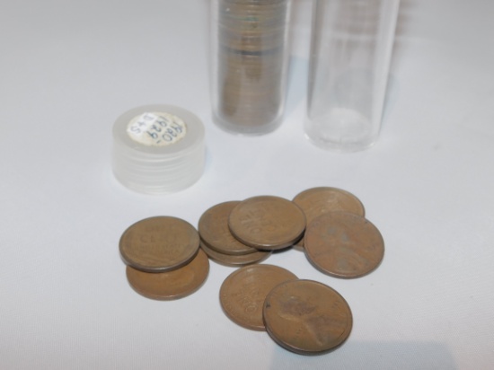 Lot Approximately (4) 1920-1929 "D" Lincoln Pennies, Approximately (6) 1920