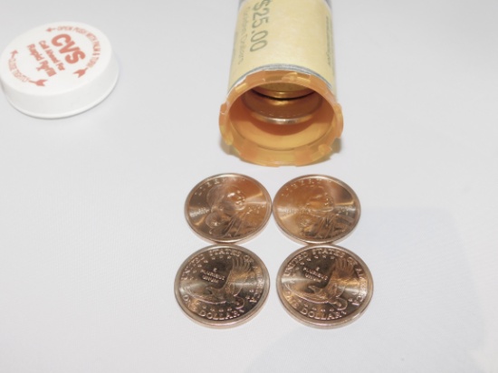 Lot Approximately (7) Sacagwea 2000 P Dep Cam $1 Gold Dollars Uncirculated