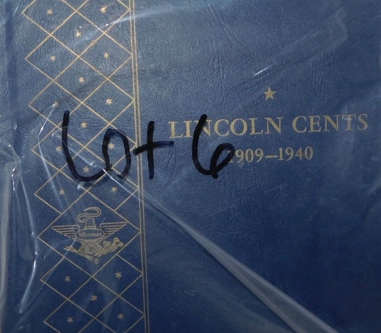 (1) Whitman 1909-1940 "Lincoln" Cents Book Collection. Partial Set, Missing