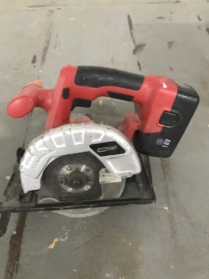 Tool shop 18 V cordless saw w/ Battery