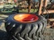 10-16.5 Skid Steer Tires on Bobcat Rims