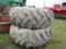 24.5-32 POWER MARK TIRES ON RIMS