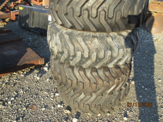 12-16.5 Skid Steer Tires on CAT-JD-NH RIMS
