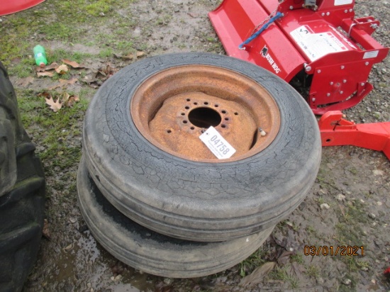 IMPLEMENT TIRES ON RIMS
