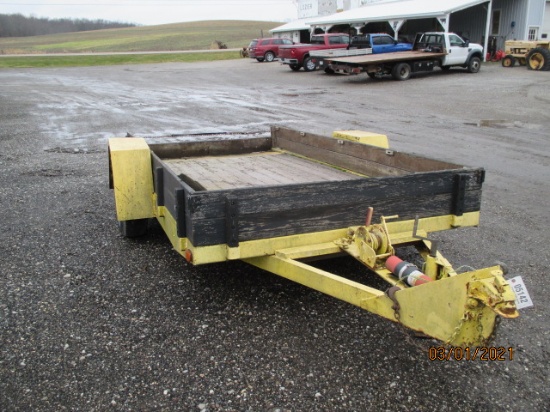 12' SINGLE AXLE TILT TRAILER