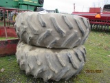 24.5-32 POWER MARK TIRES ON RIMS