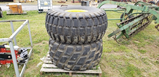 2-21.5x16.1 Tires and rims